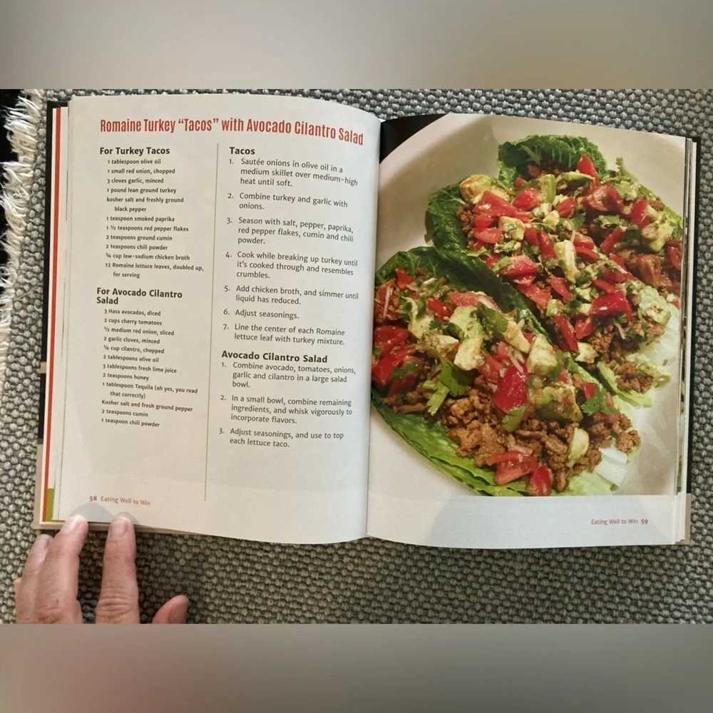 Eating Well to Win cookbook by Dwayne Wade’s personal chef